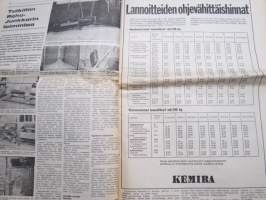 Koneviesti 1975 nr 17 - sis, mm. Seuraavat artikkelit, Kova talv edessä, MM-kyntömestaruus Norjaan,  JF on pumuri puimureitten joukossa,  ym.