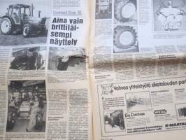 Koneviesti 1992 nr 1 - Smithfield Show ´92 - Aina vain brittiläisempi näyttely, Lisää Agritechnica-näyttelyn uutuuksia, Nyt sinappia tekemään, Leikkuupuimurit, ym.