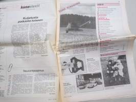 Koneviesti 1991 nr 1 - Tanskalainen puimuri, Neuvostokentän ja maatalouden ongelmat, Claas Commandor - Sylinteripuimuri, Leikkuupuimurit, ym.