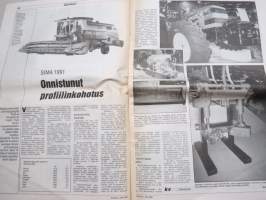 Koneviesti 1991 nr 6 - Massey-Fergusonin uutuudet, Kongskilde Vibromaster SGC - Tanskalainen äes, Konekentän laidalta - Konkurssien tausta, ym.
