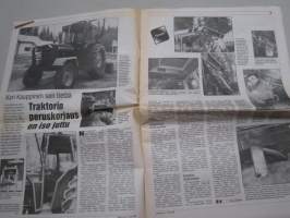 Koneviesti 1990 nr 16 - Kari Kauppinen - Traktorin peruskorjaus on iso juttu, Maatalouskeskusten liitto ja PRO Agrieesti, Kuvia Eestistä,Terä - auran tärkein osa,ym.