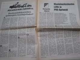Koneviesti 1990 nr 16 - Kari Kauppinen - Traktorin peruskorjaus on iso juttu, Maatalouskeskusten liitto ja PRO Agrieesti, Kuvia Eestistä,Terä - auran tärkein osa,ym.