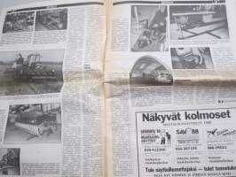 Koneviesti 1988 nr 3 - Maatilatalouden ATK-sovellukset, Agromek´88 - Pohjoismaiden suurin talvinäyttely, Agrolux Agrosta: Vain kivettömille maille, ym.