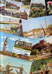 Paikkakuntakortteja Iso-Britannia 50-80-luvuilta (8 kpl)