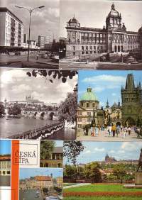 Paikkakuntakortteja Tsekkoslovakia 60-70-luvuilta (6 kpl)