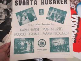 Mustat husaarit - Svarta husarer, pääosissa Karin Hardt, Martin Urtel, Rudolf Fernau, Maria Nicklisch -elokuvajuliste / movie poster