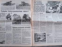 Koneviesti 1980 nr 6 - Puukaasu-käyttöinen sadetuskone, Vakola uusissa tiloissa, Mietteitä pientalon lämmitysjärjestelmistä, Tuleeko Volvo-puimurista Aktiv?, ym.