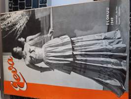 Eeva 1949 elokuu, Kannessa Fabienne Pariisin kaunein mannekiini, Savonlinnan pukuesittely, syysmuotia