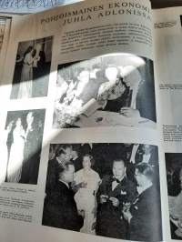 Eeva 1951 nro 10 lokakuu, mitä on peeling?, pohjoismaiden ekonomijuhla Adlonissa, korkeakauluksinen pusero ohjeet