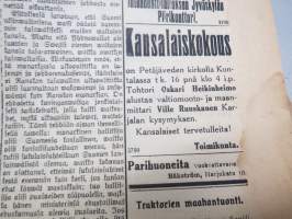 Keskisuomalainen 14.6.1918 -sanomalehti