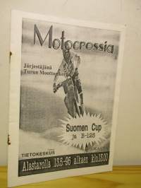 Motocrossia Suomen Cup ja B-125 Alastaro 13.5.1995 - Käsiohjelma