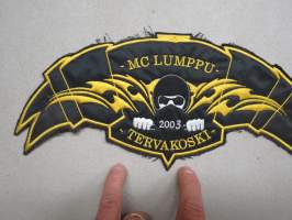 MC Lumppu - Tervakoski -selkämerkki takkiin