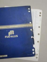 Fiat-Allis 745-B Wheel Loader Parts Catalogue serial nr 94A02901 up -pyöräkuormaaja, varaosaluettelo