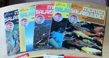 Merten salaisuudet 1977 -  Vuosikerta,  numerot 1-50. Kapteeni Cousteaun mukana maailman merillä ja merten syvyyksissä
