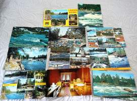 Langinkoski  paikkakuntapostikortti kokoelma  - paikkakuntapostikortti n 11 erilaista