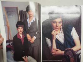Muoti ja kauneus 1989 nr 6 -muotilehti -mukana kaava-arkki / fashion magazine