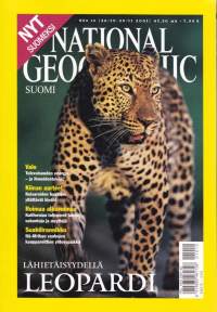 National Geographic Suomi 2001 N:o 10. Leopardi lähikuvassa; Valoenergia; Kiinan keisareiden aarteet; Kalofornian tulivuoret. Katso muut aiheet/sisältö kuvasta.