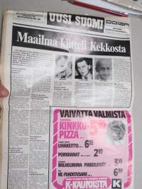 Uusi Suomi 28.10.1981 - UKK luopuu - Urho Kekkonen luopuu perisidenttiydestä erikoisartikkelit