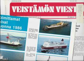 Veistämön Viesti Wärtsilän Turun telakan tiedotuslehti 1985 -86  2 kpl