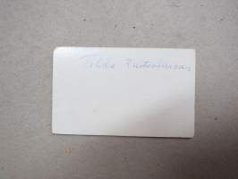 Tilda Ruotsalainen (os. Kosonen - Hahl?), tohtorin rouva, Helsinki, Atelier ? -visiittikorttivalokuva / visit card photo / cdv