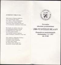 Haapajärven postin 100-vuotisjuhlan ohjelma 3.8.1987