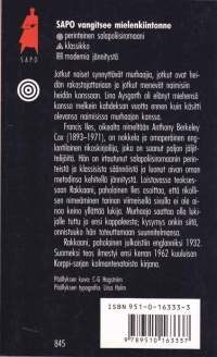 Francis Iles   - Rakkaani, paholainen, 1990. 2.p. SAPO 337. (Lukematon kirja). Dekkari