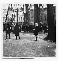 Turku Joulurauhan julistus 1970- valokuva 9x9 cm