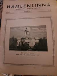Hämeenlinna 3/1953 Hämeenlinna-seuran julkaisu syksy - lääkintähuollon kulku hämäläisdivisioonassa, Korpimaa Oy, kansi Hämeenlinnan kirkko