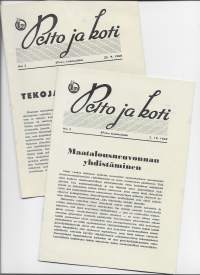 Pelto ja Koti 1968 nr 3 ja 1969 nr 3 yht 2 lehteä