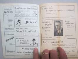 Salon Näyttämö 1948-1949 - Herrat harhateillä -käsiohjelma