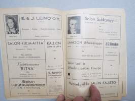 Salon Näyttämö 1948-1949 - Herrat harhateillä -käsiohjelma