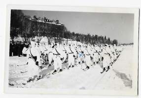 HämJP vuosiparaati 1957 Hämeenlinna - valokuva 6x9 cm