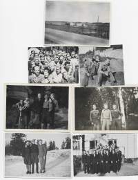 VAK Valtion Ammattikoulu ja sen oppilaita Leppävaara 1951 - n 7 kpl erä valokuva