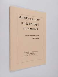 Antikvaarinen kirjakauppa Johannes : Postimyyntiluettelo n:o 88 - talvi 2009