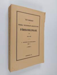 Öfversigt af finska vetenskaps-societens förhandlingar LV. 1912-1913 A. Matematik och naturvetenskaper (lukematon)