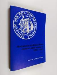 Historiallis-kielitieteellisen osaston opinto-opas C : opetus 1980-1981