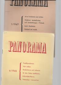 Panorama 1946 nr 6 ja 1947 nr 1  yht 2 lehteä ruotsinkielinen