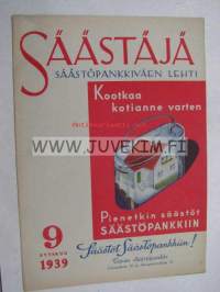 Säästäjä  1939 nr 9 (Säästöpankin asiakaslehti. Takana Rudolf Koivun ja Raul Roineen Kurre ja Kirre -sarjakuva)