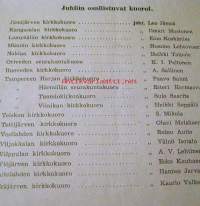 Kirkkolaulujuhlat  Vesilahdessa 2-3 päivinä 1949