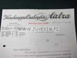 Konekauppa Osakeyhtiö Aatra Tampere 10.4.1922