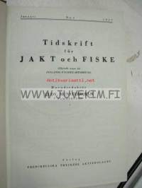 Tidskrift för Jakt och Fiske 1927 -vuosikerta sidottuna