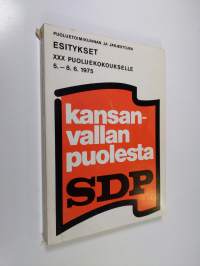 Puoluetoimikunnan ja järjestöjen esitykset XXX puoluekokoukselle 5.-8.6.1975