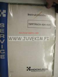 Kockums tipptruck 424-425 Instruktionsbok -käyttöhjekirja ruotsiksi