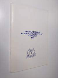 Kauppatieteiden kandidaattiyhdistys ry vuosikirja 1981