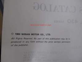 Nissan model 430 series L-Drive Dec. 1984 issue Parts Catalog -varaosaluettelo