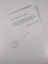 Ainoa vaihtoehto - poliittinen keskusta (Johannes Virolaisen signeerattu kirje)