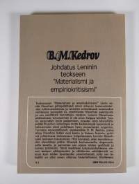 Johdatus Leninin teokseen Materialismi ja empiriokritisismi