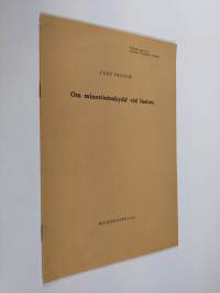Om minoritetsskydd vid fusion (Särtryck ur &quot;Tidskrift, utgiven av Juridiska föreningen i Finland&quot; 1950. Häft 3)