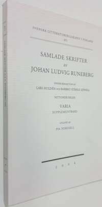 Samlade skrifter av Johan Ludvig Runeberg : Nittonde delen : Varia supplementband