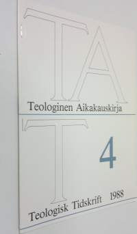 Teologinen aikakauskirja (tekijän omiste) = Teologisk tidskrift 1988